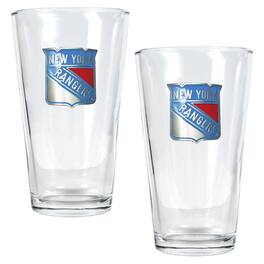 Great American Products - New York Rangers 16oz. Pint Glass Set - Multicolor