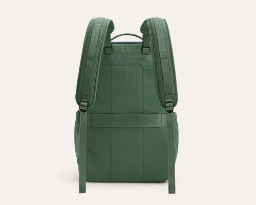 Alt View 5. Bagsmart - Moss 22L Backpack, 180° Full-Opening Work & Commute Daypack with 15.6" Laptop Sleeve for Daily Use - Spruce Blue.