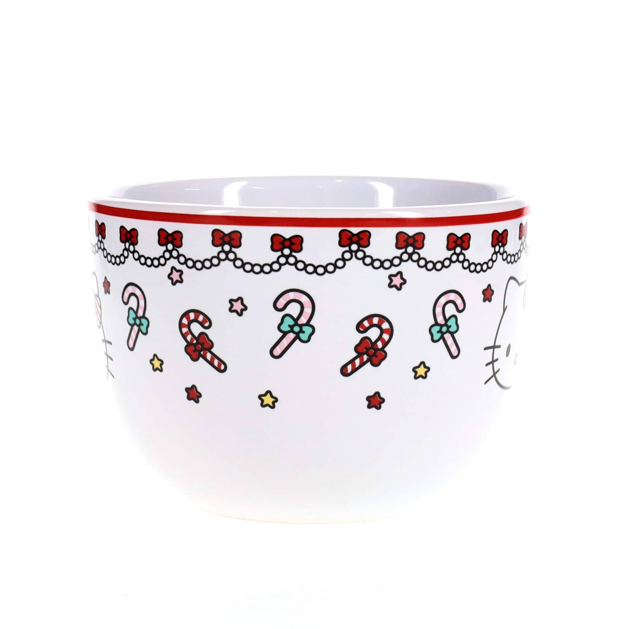 Alt View 1. Silver Buffalo - Sanrio Hello Kitty Holiday Ceramic Soup Mug | Holds 24 Ounces - White.