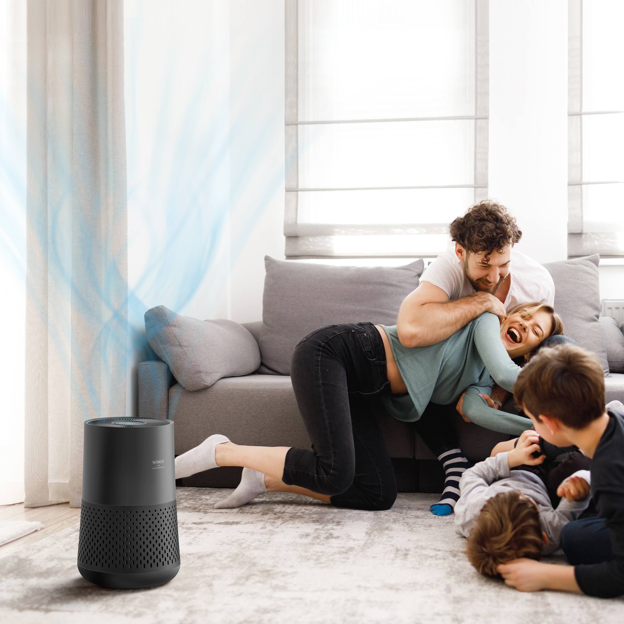 Alt View 13. WINIX - A230 4-Stage All in One True HEPA Air Purifier - Black.