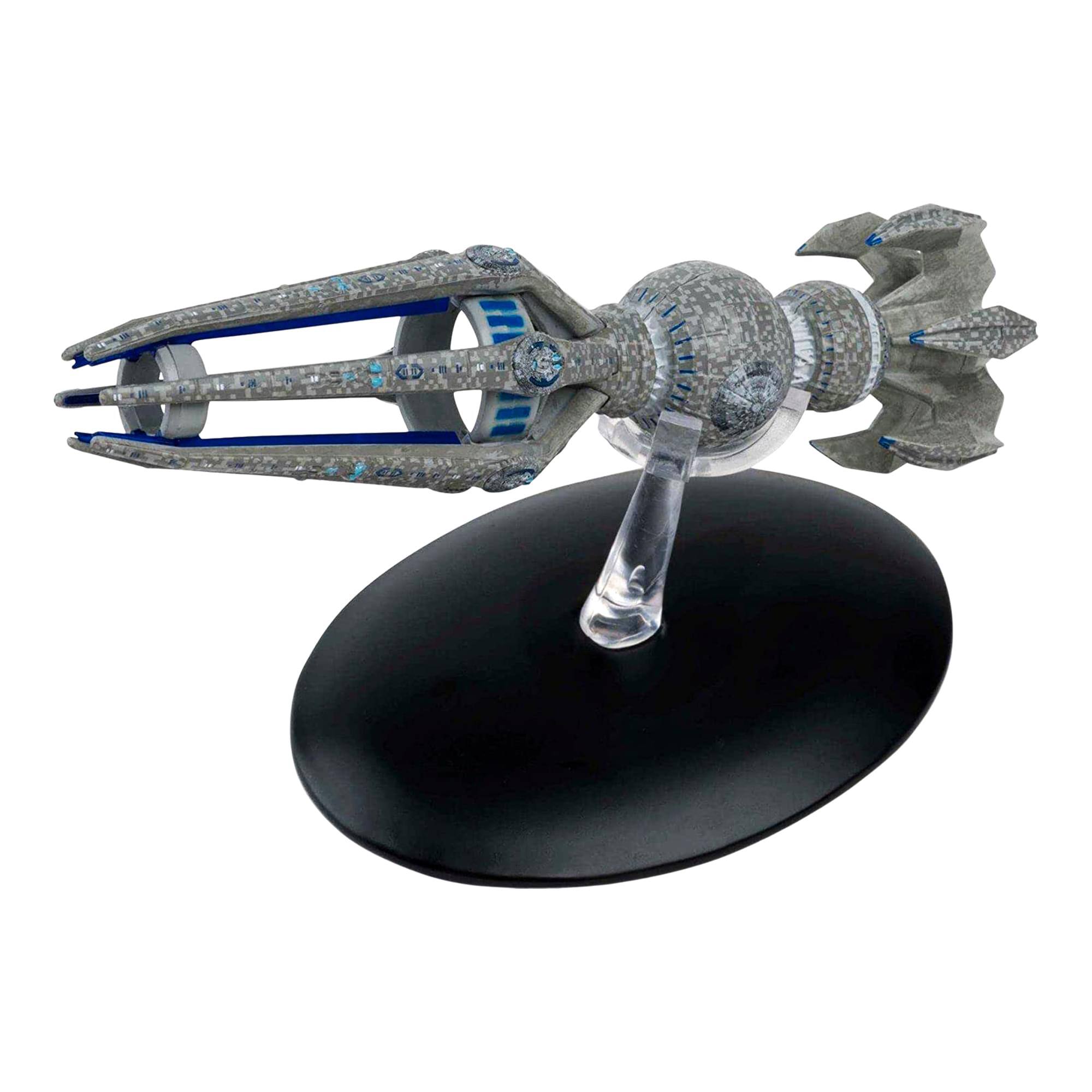 Alt View 1. Eaglemoss - Eaglemoss Star Trek Starship Replica | Krenim Temporal Weapon Ship - Blue.