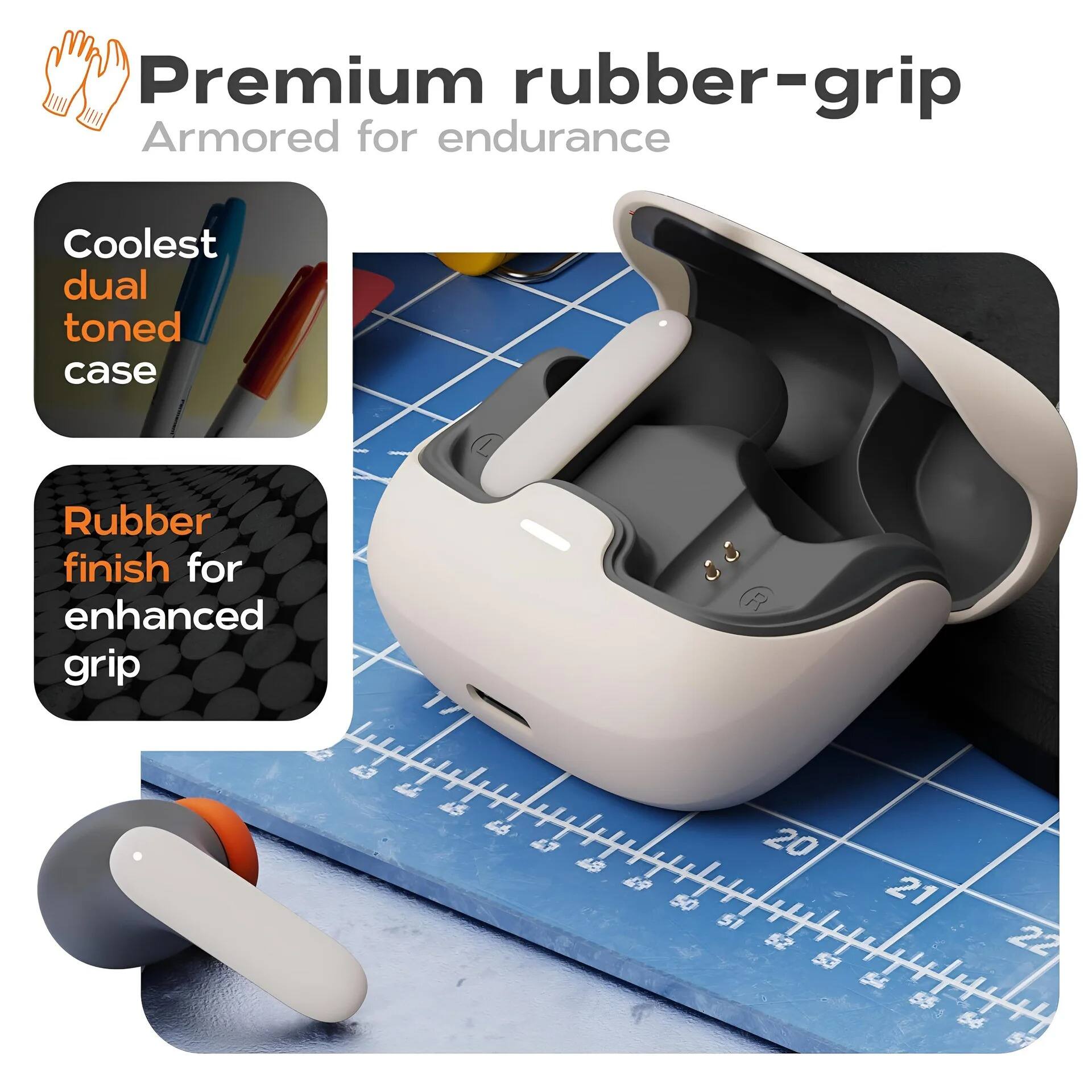 Premium rubber-grip  
Armored for endurance  

Coolest dual toned case  

Rubber finish for enhanced grip