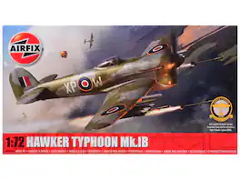 Hawker Typhoon Mk.IB Aircraft with 2 Scheme Options (Level 1) 1/72 Plastic Model Kit by Airfix