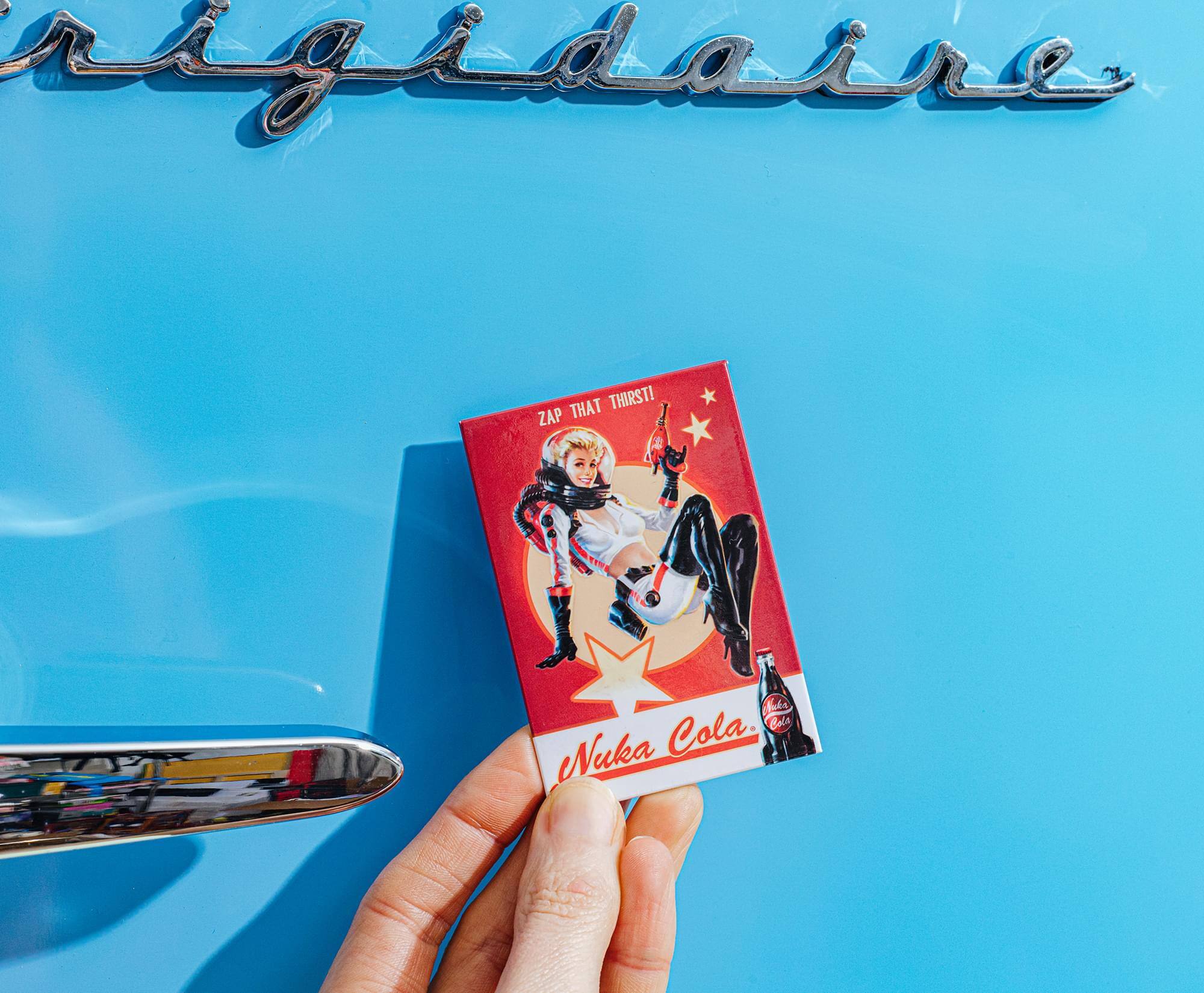 rigidaire THAT THIRST! ZAP THAT THIRST! Nuka Cola.