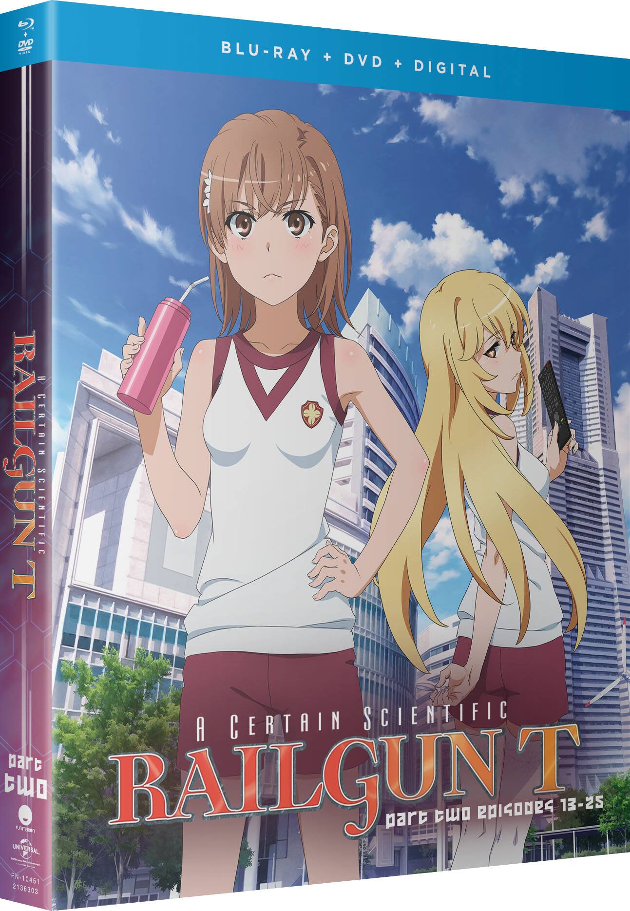 Front. A Certain Scientific Railgun: Season 3 - Part 2 (Blu-ray + DVD).
