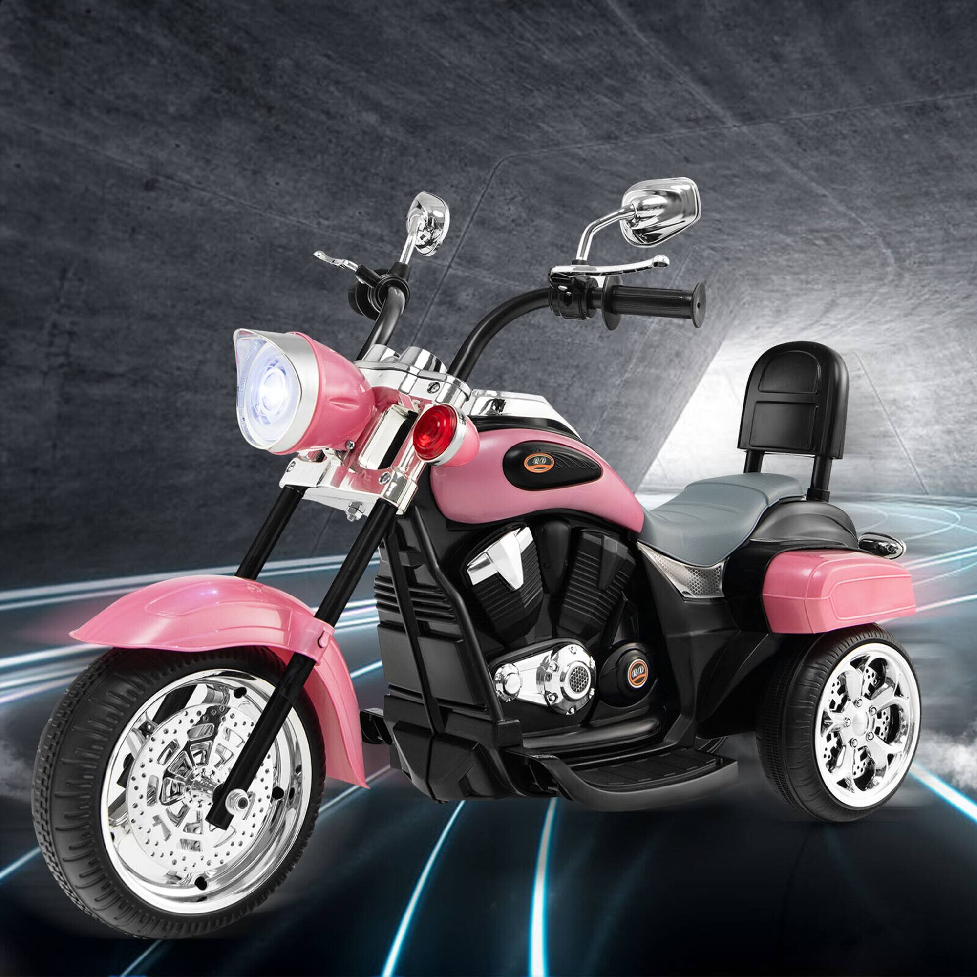 Alt View 2. Gymax - Gymax 6V Kids Ride On Chopper Motorcycle 3 Wheel Trike with Headlight Pink - Pink.