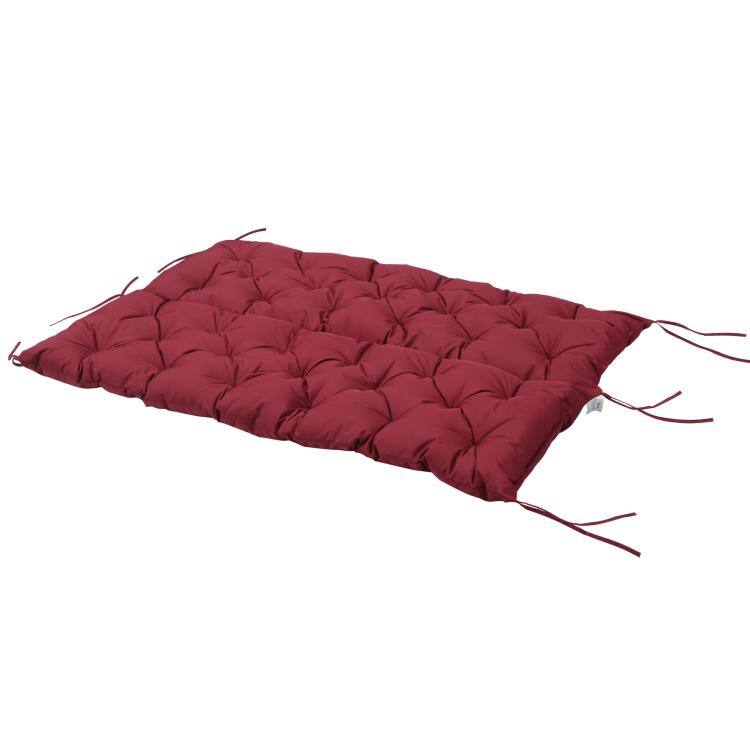 Alt View 10. PULUZ - 59 inch x 38 inch Tufted Bench Cushion for Outdoor Furniture, 3-Seater Replacement for Swing Chair, Patio Sofa/Couch - Wine Red.