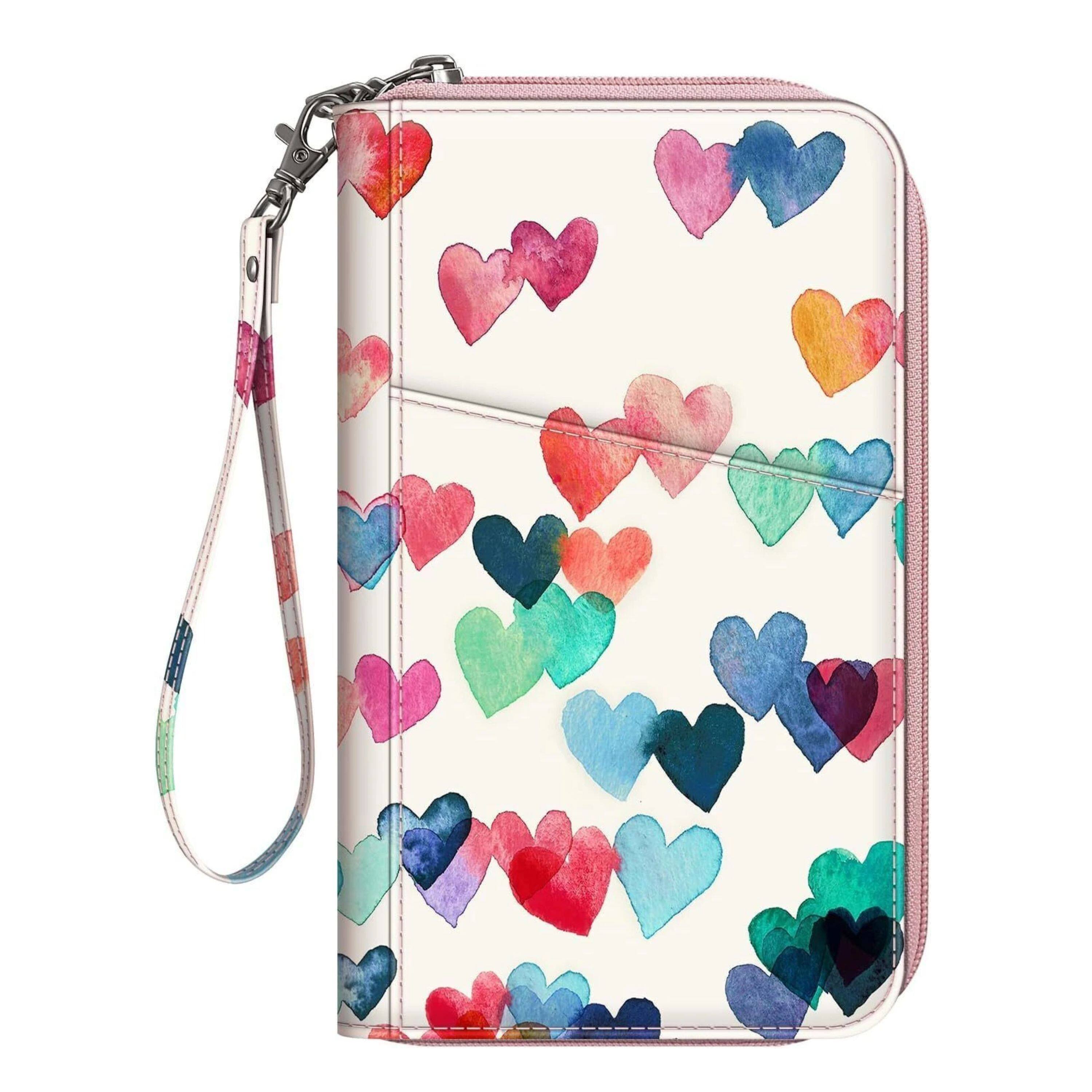 Kitcheniva - RFID Blocking Passport & Credit Cards Multi-Holder Wallet Organizer - Raining Hearts price history on PriceWatchPro