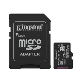 Kingston - 32GB Industrial UHS-I microSDHC Memory Card with SD Adapter
