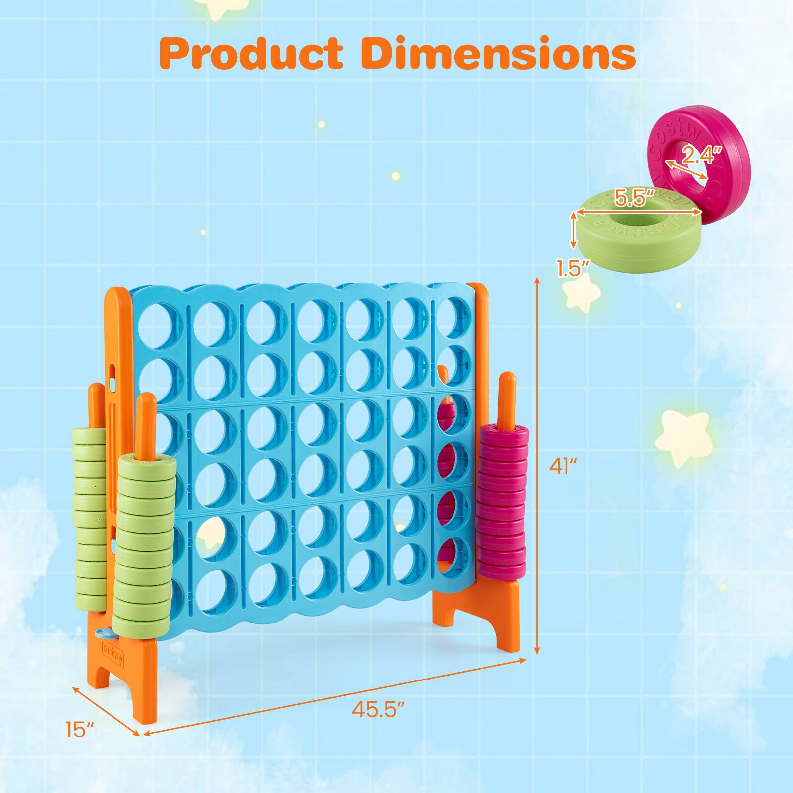 Product Dimensions
2.4" 5.5" 1.5"
41"
15"
45.5"