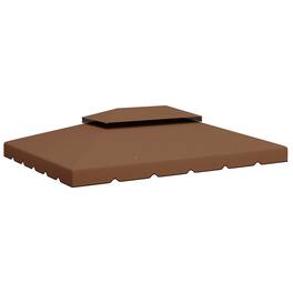 Outsunny - 84C-101 or 84C-144 13' x 10' Gazebo Replacement Canopy - Brown