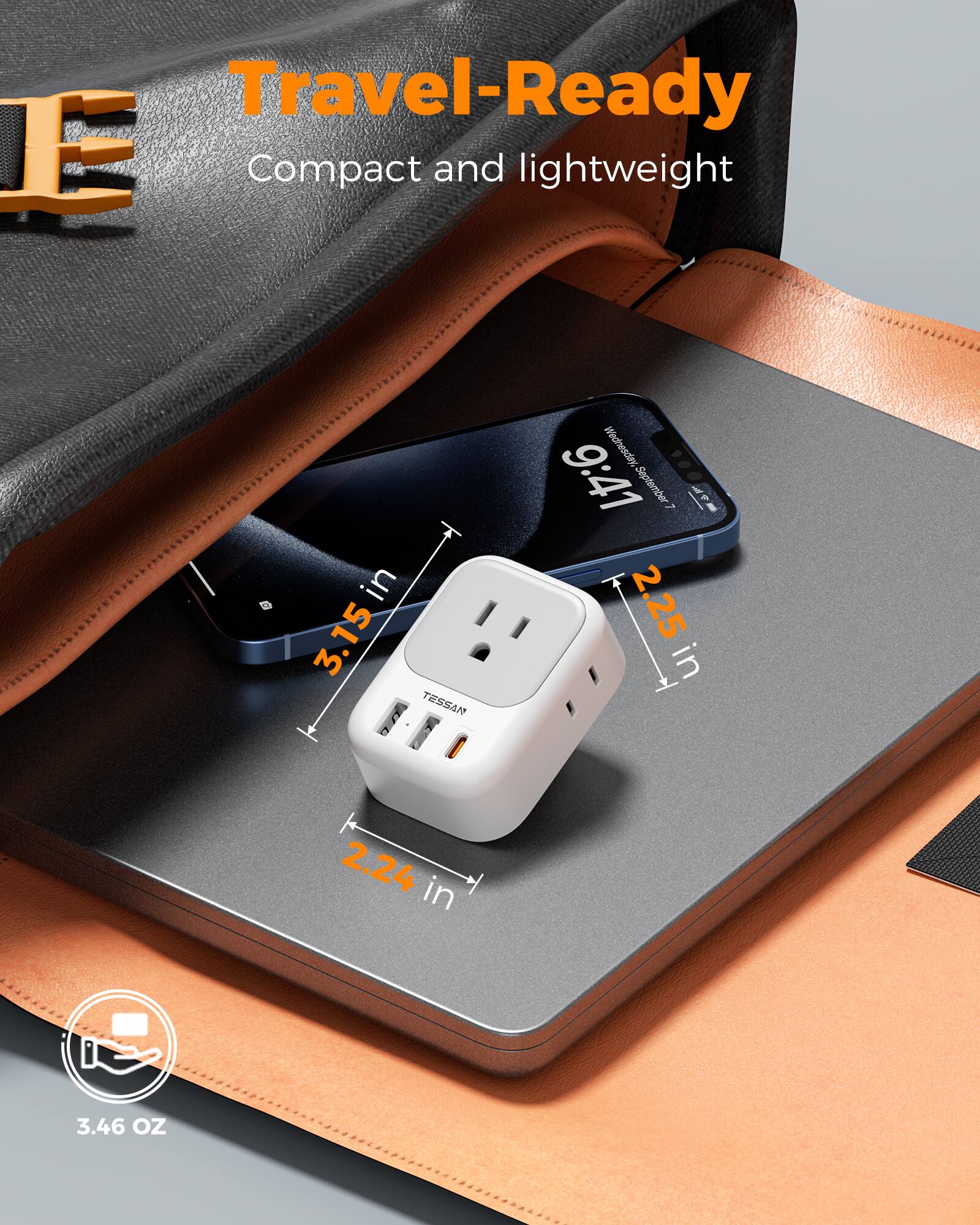 Travel-Ready E Compact and lightweight

3.15 in
2.25 in
2.24 in
3.46 OZ