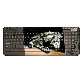 Keyscaper - Star Wars: A New Hope Portrait Wireless USB Keyboard - Millennium Falcon
