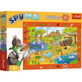 Trefl - Kids 24 Piece Puzzle - Spy Guy - Safari - The Treflik Family
