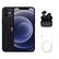 Front. Apple - iPhone 12 A2172 (Fully Unlocked) 64GB w/ Wireless Earbuds - Black.