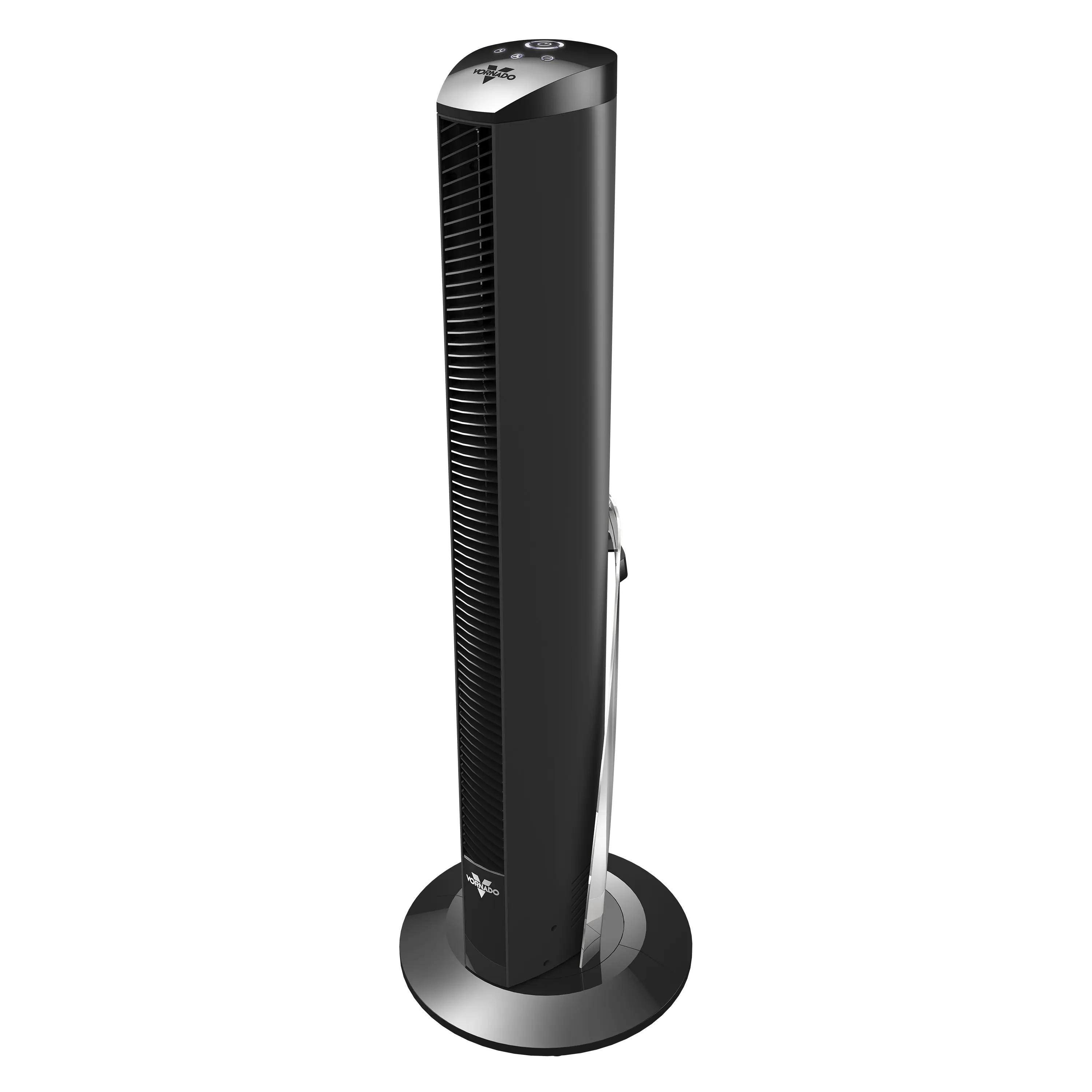Front. Vornado - OSCR37 Tower Fan - Black.