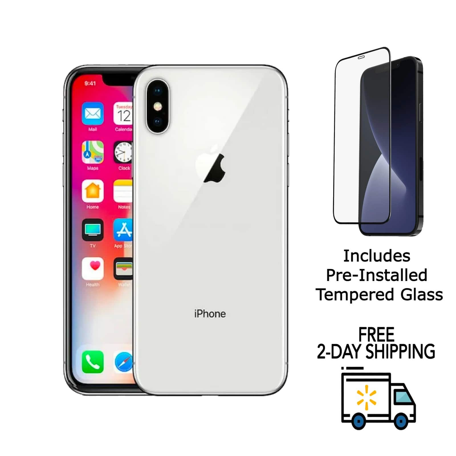 Apple Refurbished Excellent iPhone X A1865 (Fully Unlocked) 256GB