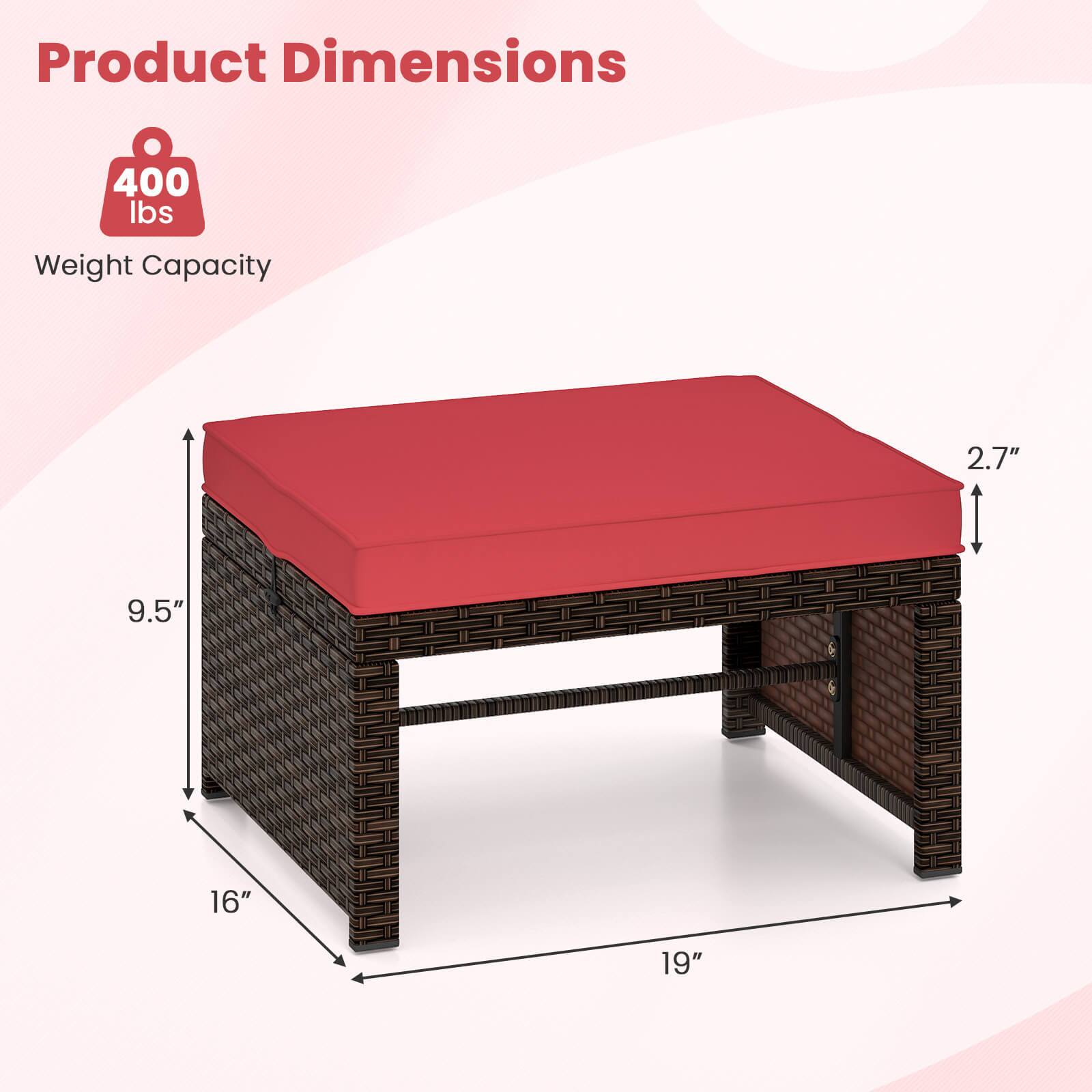 Product Dimensions  
400 lbs Weight Capacity  
2.7" x 9.5" x 16" x 19"