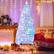 Alt View 4. Costway - 7 FT Pre-Lit Christmas Tree Fiber Optic Snow-Flocked with 270 Lights & Branch Tips - White.