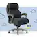Front. Serta - Forte PU Leather Ergonomic Gaming Chair - Black.