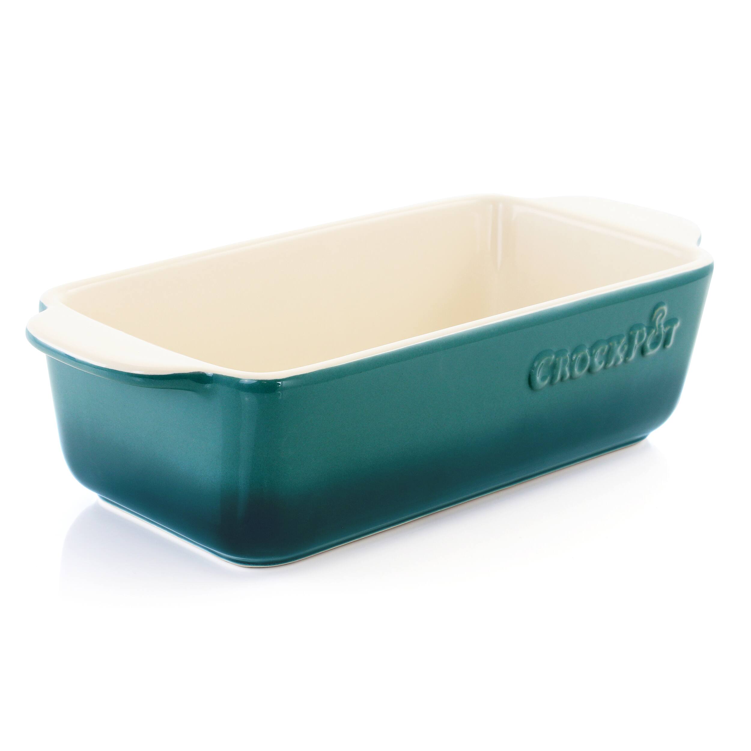 Alt View 5. Crock-Pot - Crock Pot Artisan 1.25 Quart Rectangular Stoneware Bake Pan in Gradient Teal - Gradient Teal.