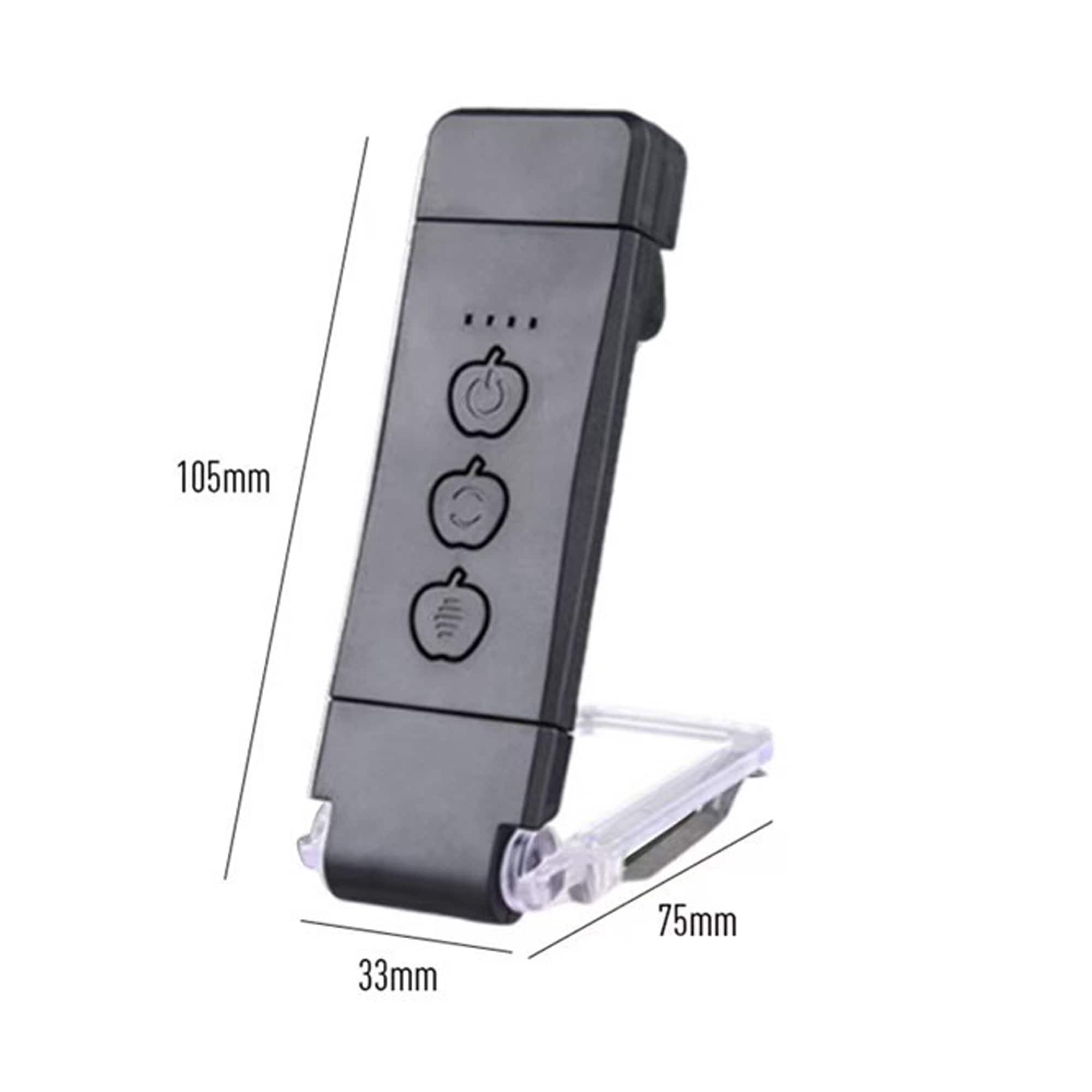 YONWAY - USB Rechargeable LED Book Light, Portable Bookmark Reading Night Light with 12 Brightness Levels and 500mAh Battery