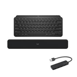 Logitech - MX Keys Mini Wireless Illuminated Keyboard Bundle with Accessories - Black