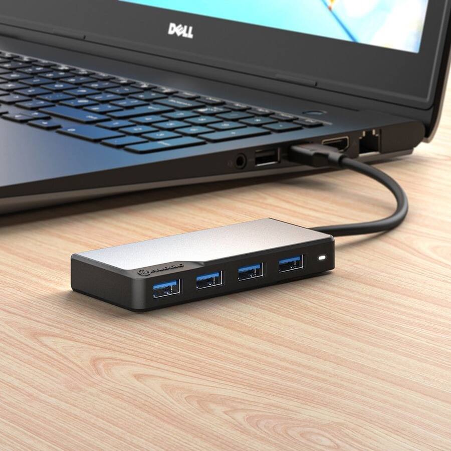 Alt View 2. Alogic - ALOGIC USB-A Fusion SWIFT 4-in-1 Hub -Space Grey - USB 3.2 (Gen 1) Type A - Portable - 4 USB Port(s) - PC, ChromeOS.