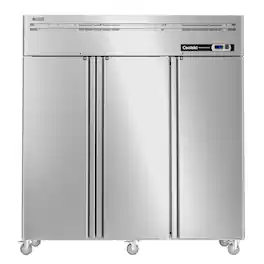 Coolski - 72" W Commercial Refrigerator 3 Door, 54 Cu.ft Upright Refrigerator - Silver