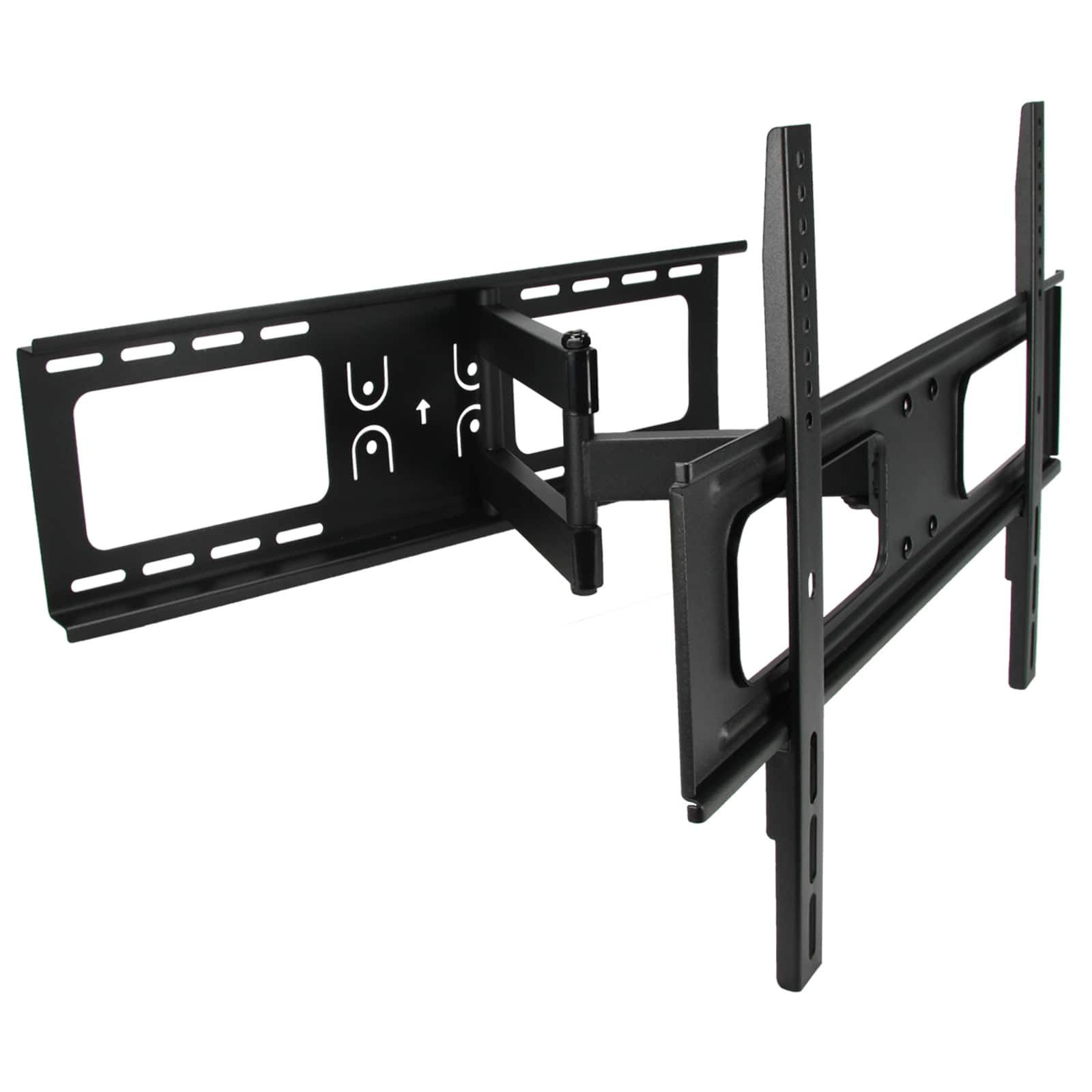 Front. MegaMounts - MegaMounts Full Motion Wall Mount for 32-70 Inch Displays - Black.