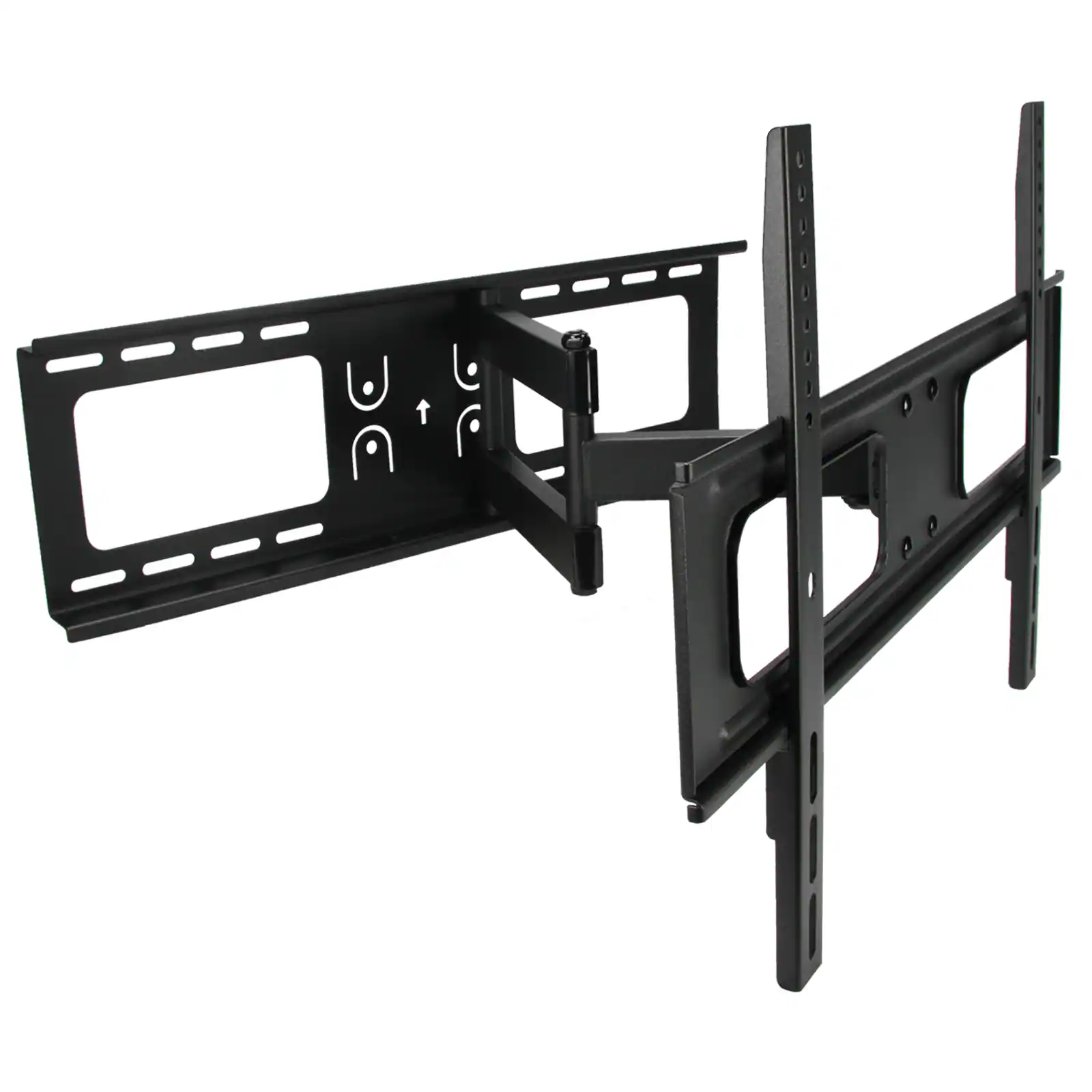 Front. MegaMounts - MegaMounts Full Motion Wall Mount for 32-70 Inch Displays - Black.