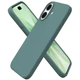 Ornarto - Designed for iPhone 17 Case 6.3", Liquid Silicone Soft Gel Rubber Shockproof Protective Case - Pine Green