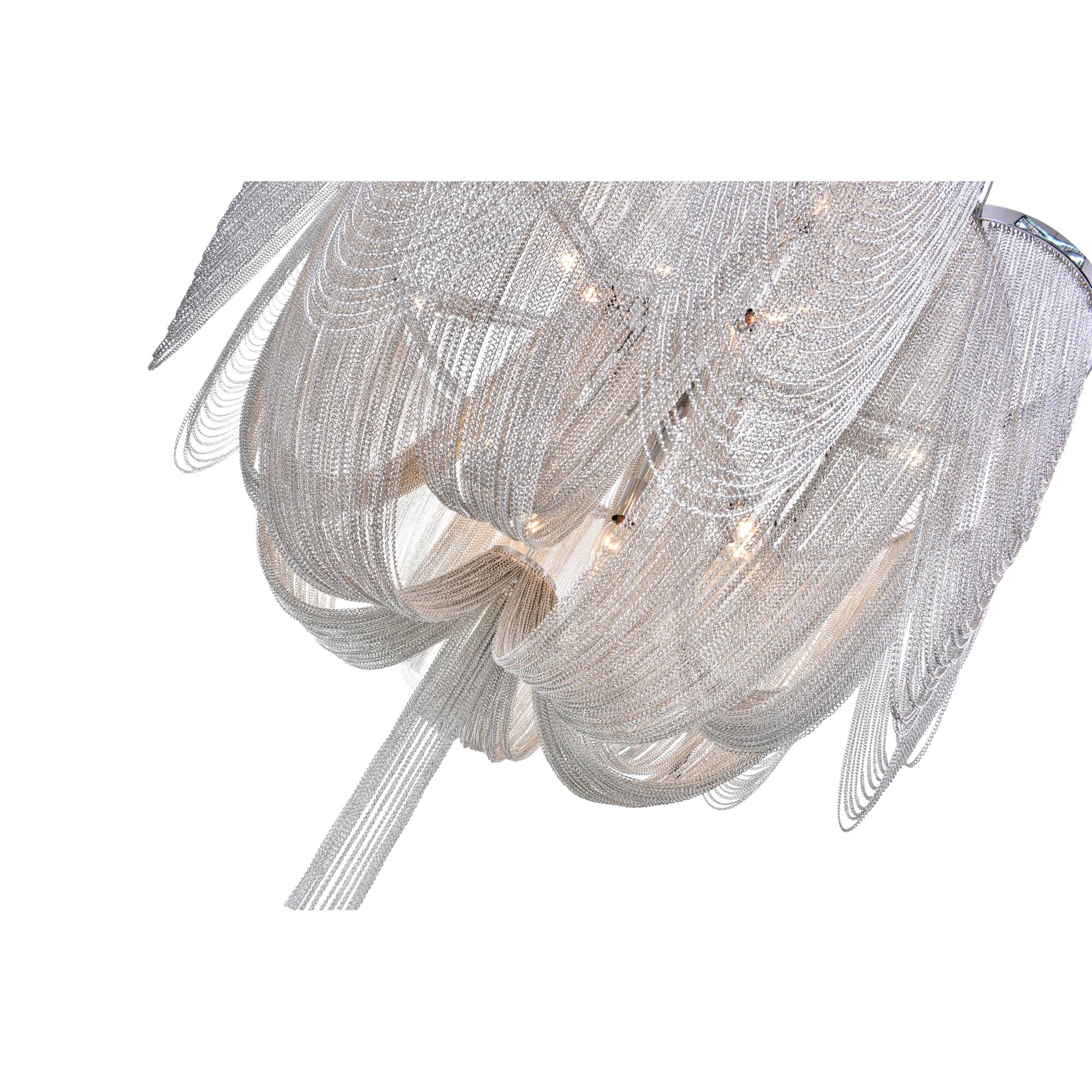 Back. CWI Lighting - Taylor 10 Light Down Chandelier With Chrome Finish - Chrome.