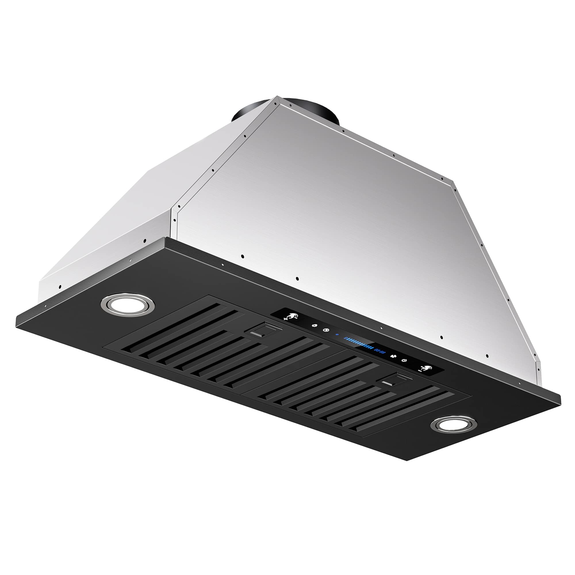 ZJKLA - 30 inches - Convertible - Range Hood Insert - Black Stainless Steel