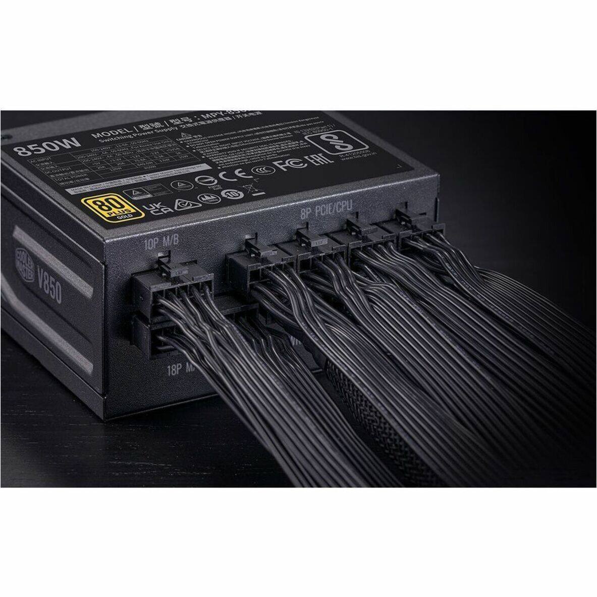 Alt View 22. Cooler Master - V SFX Gold 850 W ATX 3.0 Modular Power Supply - Black.