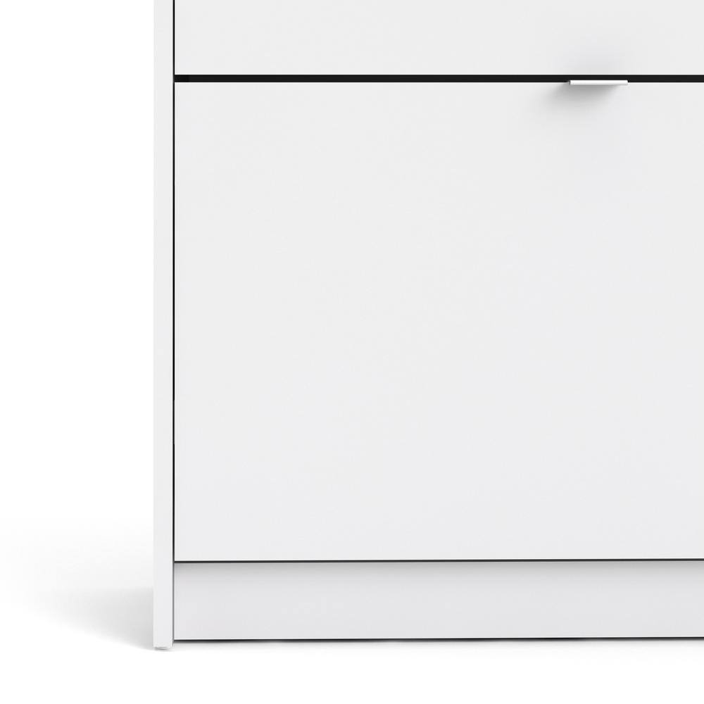 Alt View 1. Tvilum - Bright 2 Drawer Shoe Cabinet - White.