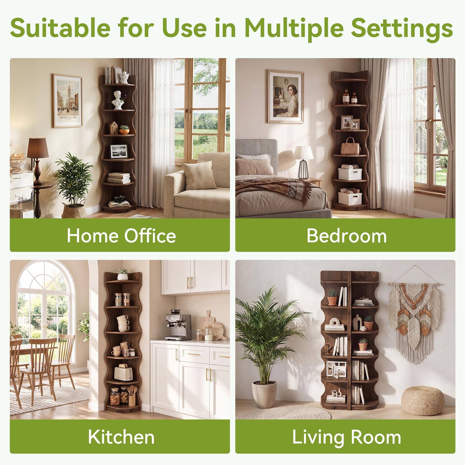 Suitable for Use in Multiple Settings

- Home Office
- Bedroom
- Kitchen
- Living Room