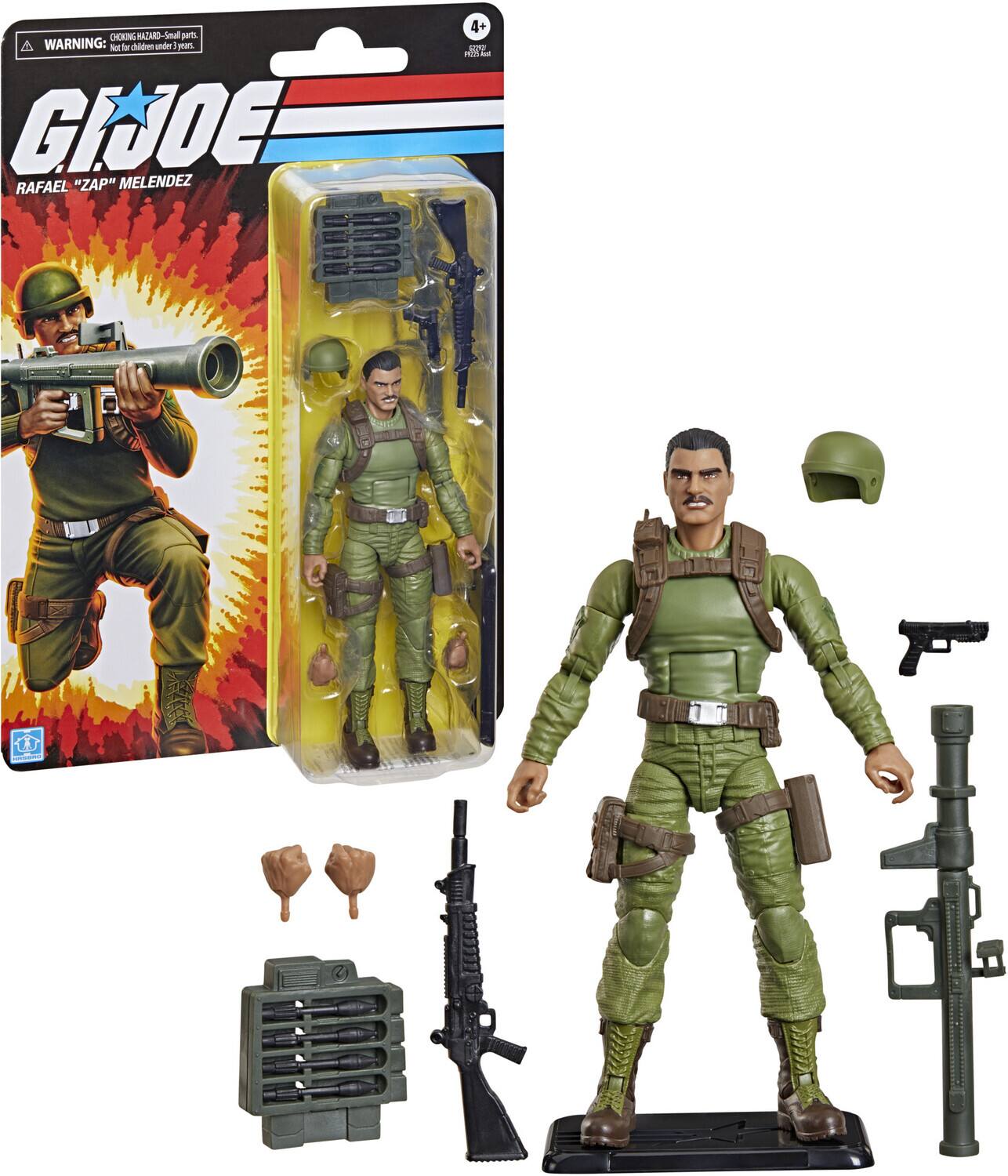 Hasbro Collectibles - G.I. Joe - Classified Series - Retro Cardback Rafael “Zap” Melendez Action - COLLECTIBLES