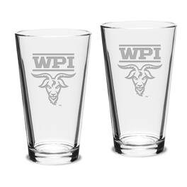 Jardine - Worcester Polytechnic Institute Engineers 16oz. 2-Piece Classic Pub Glass Set - Multicolor