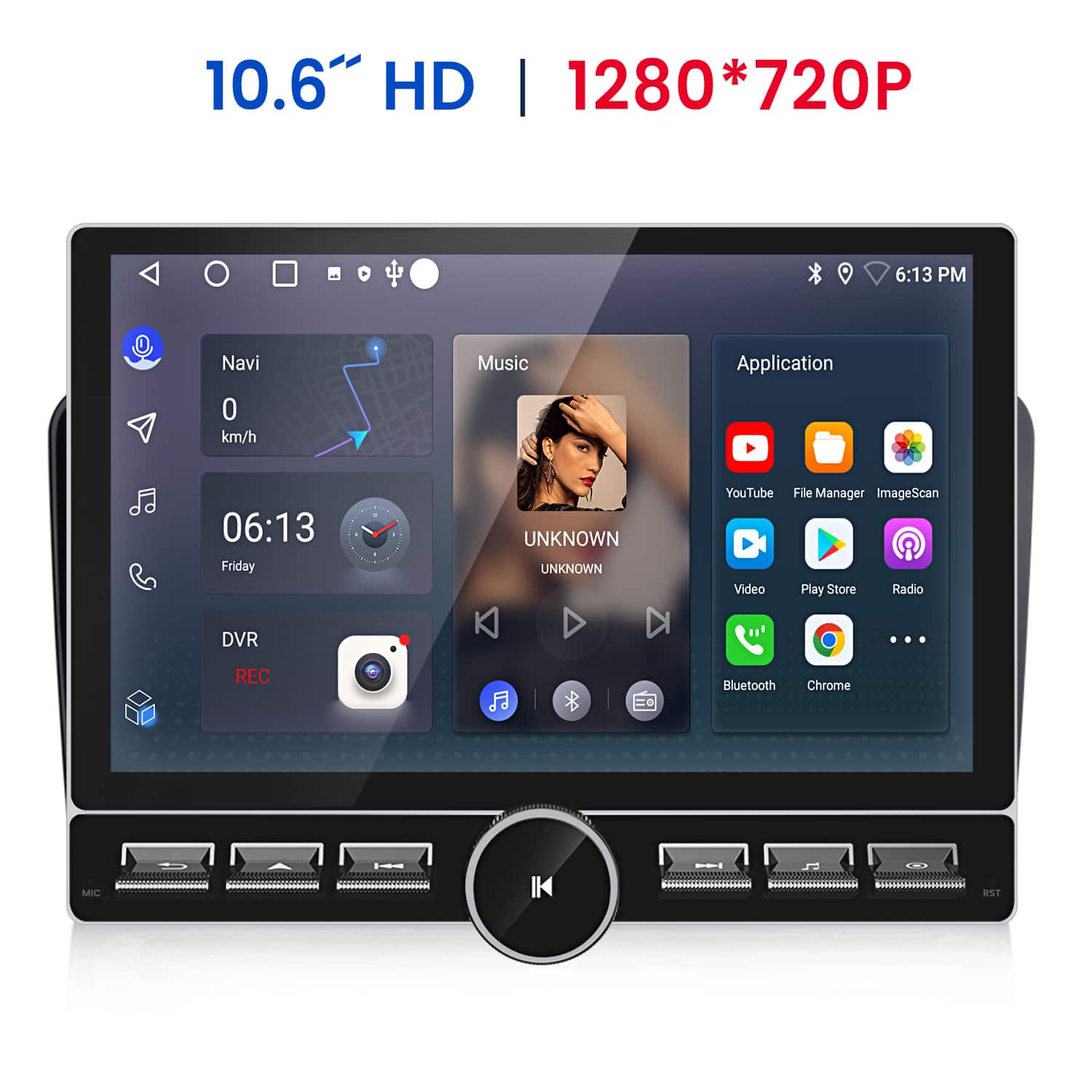 Junsun - 10.6"2+64GB carplay Android 15 Car Stereo Radio GPS Navi WIFI SWC BT For Mercedes-Benz GL-Class X164 2005-2012 - Black