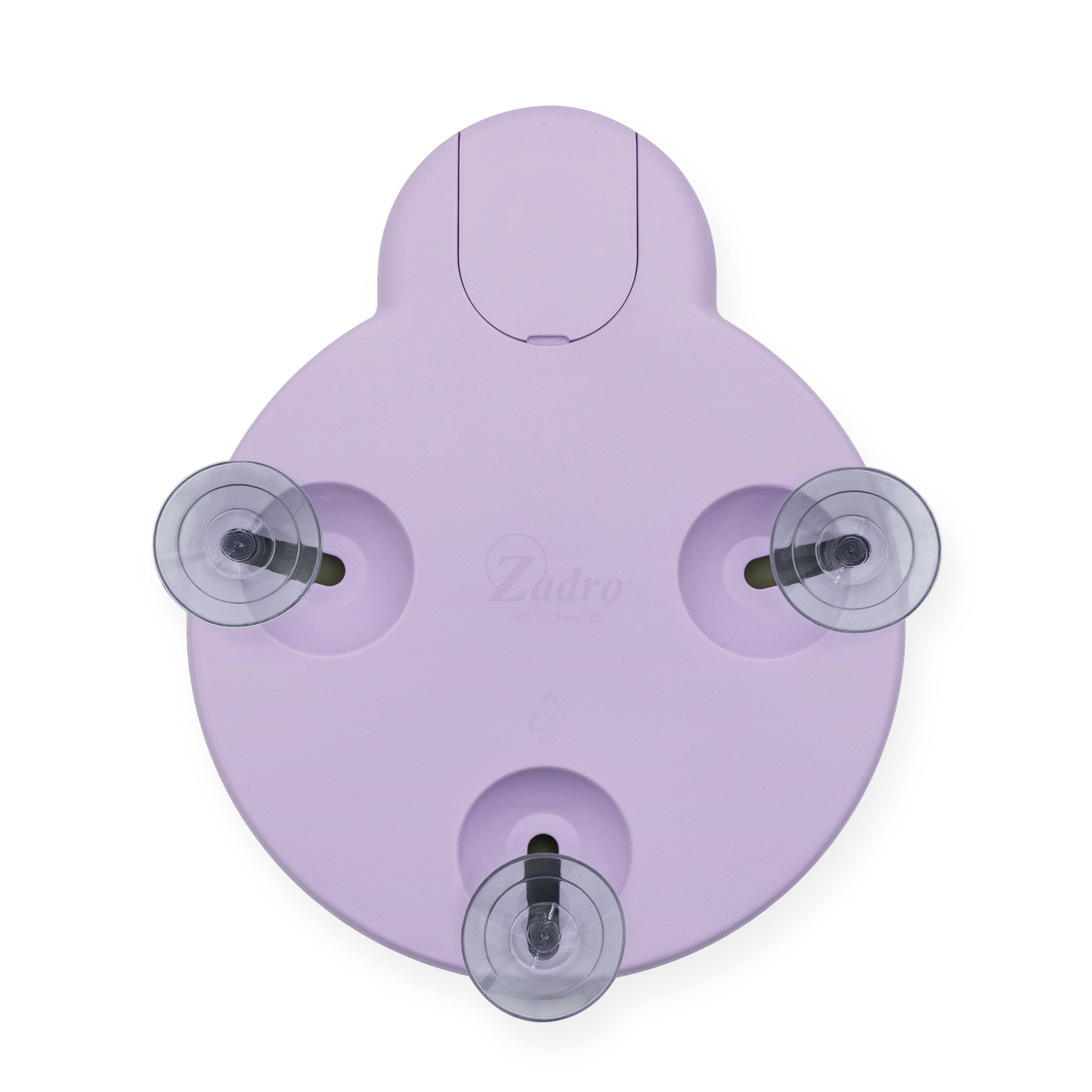 Alt View 4. Zadro - LED Lighted Compact Mirror with 10X Magnification and Suction Cups for Easy Mounting - Lavender.
