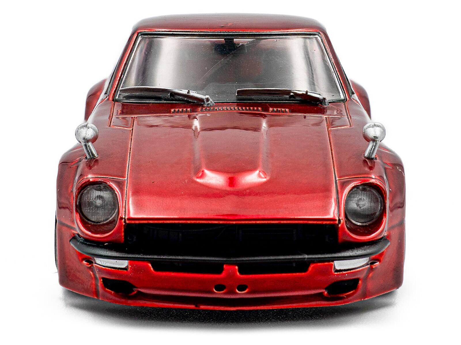 Back. Solido - Datsun Pandem 240Z Red Metallic 1/43 Diecast Model Car by Solido - Red Metallic.