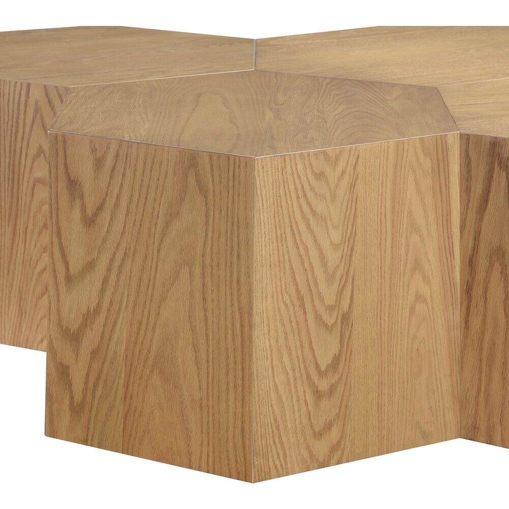 Alt View 2. Meridian Furniture - Eternal Natural Oak Wood 6pc. Modular Coffee Table - Brown.