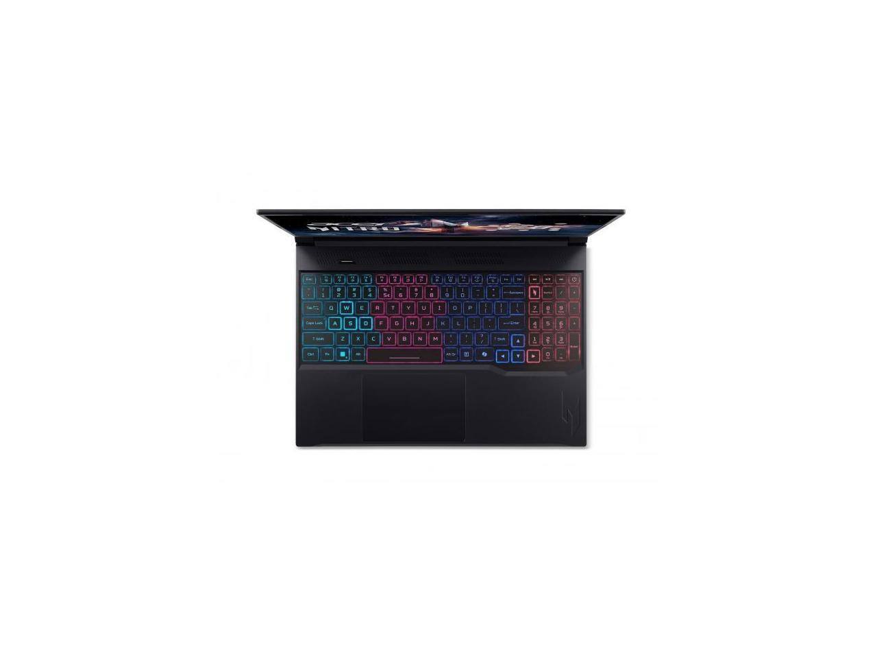 Alt View 4. Acer - Acer Nitro V 16" WQXGA 180Hz IPS Gaming Laptop, Ryzen 7 260, 16GB DDR5, 1TB SSD, RTX 5070, Obsidian Black - Black.