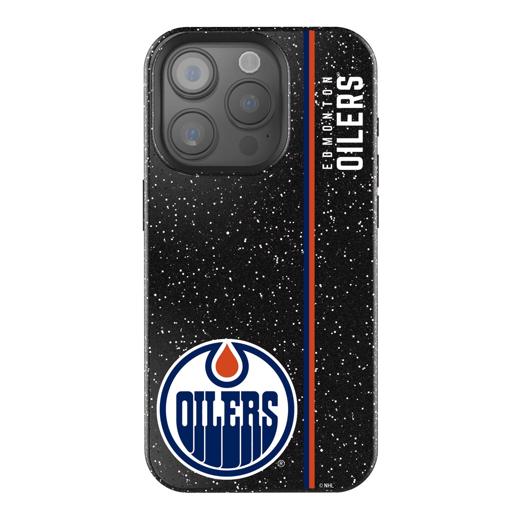 Keyscaper NHL Edmonton Oilers Sidebar Bling iPhone Case 16 Plus Black ...