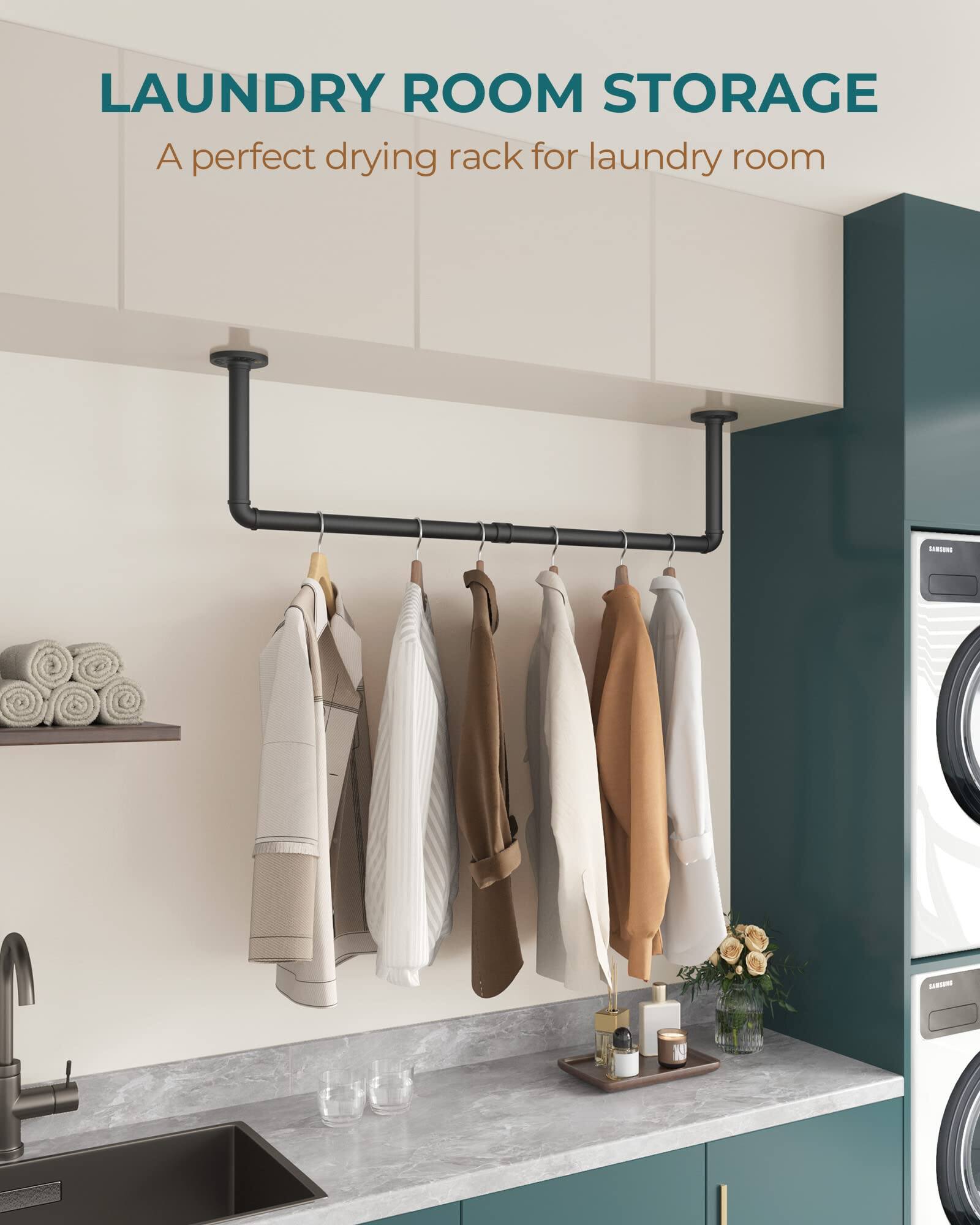 LAUNDRY ROOM STORAGE  
A perfect drying rack for laundry room