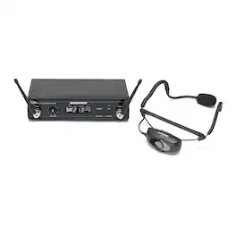 Samson - SWC99AH9SQE-D AirLine 99 Wireless Fitness In-Ear Headset System (Black)