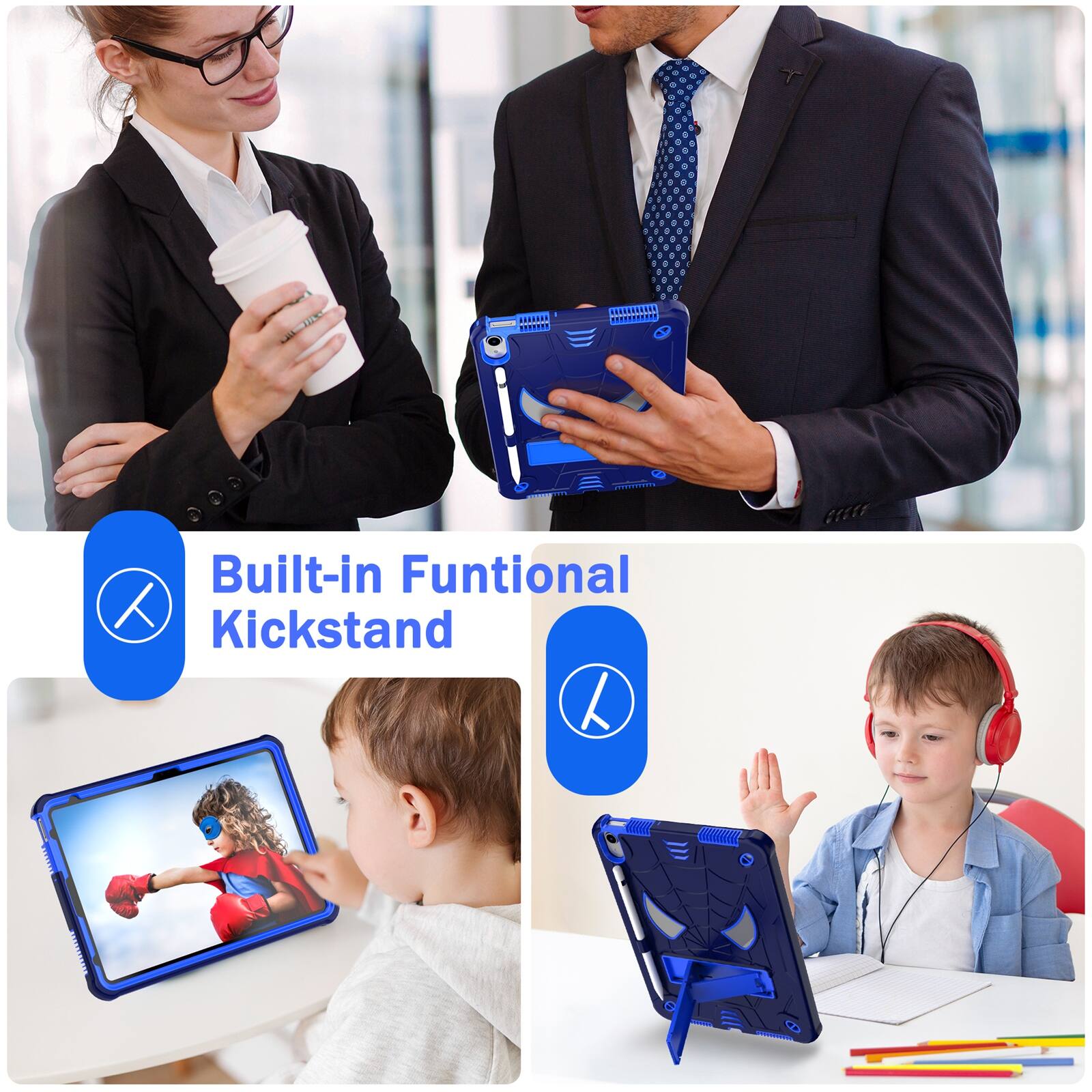 Built-in Functional Kickstand