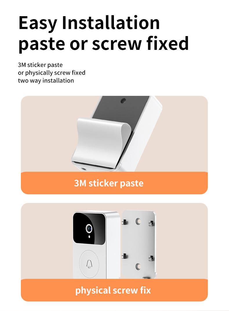 Easy Installation  
paste or screw fixed  

3M sticker paste or physically screw fixed  
two way installation  

3M sticker paste  
physical screw fix