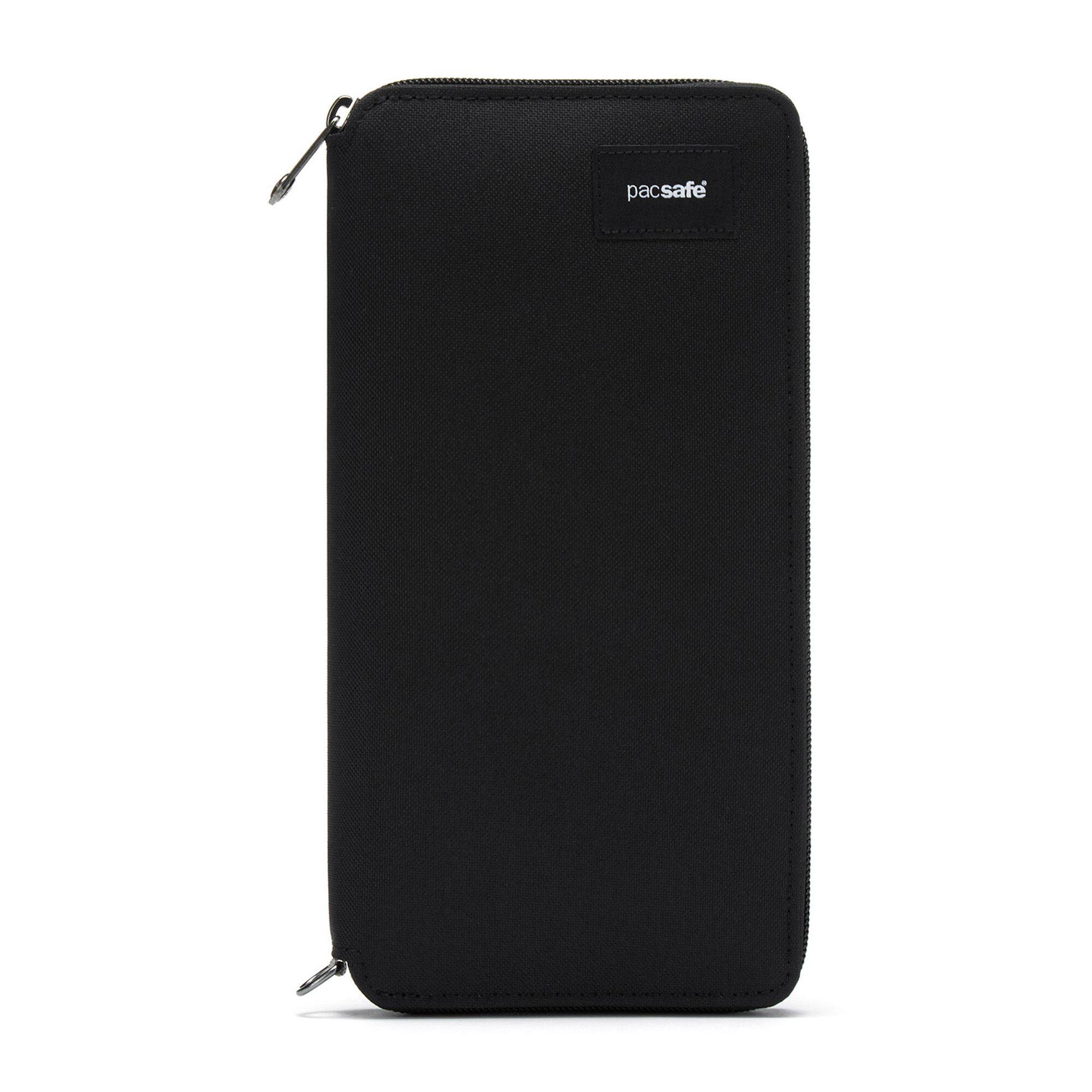 Front. Pacsafe - RFIDsafe Travel Wallet - Jet Black.